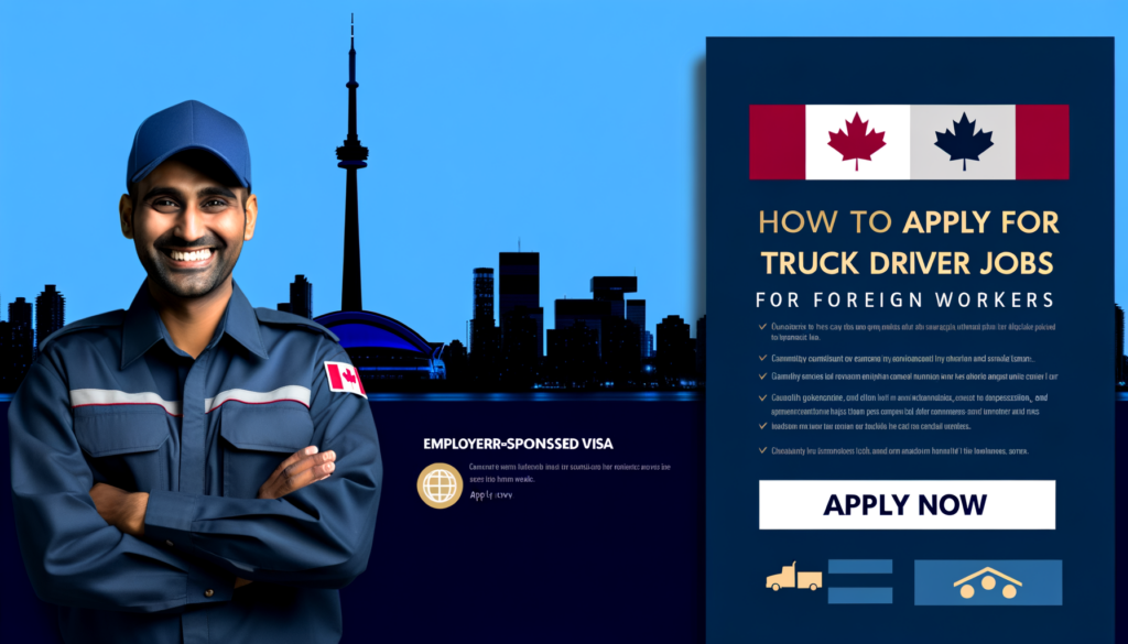 How to Apply for Truck Driver Jobs in Canada for Foreign Workers - Career Advice